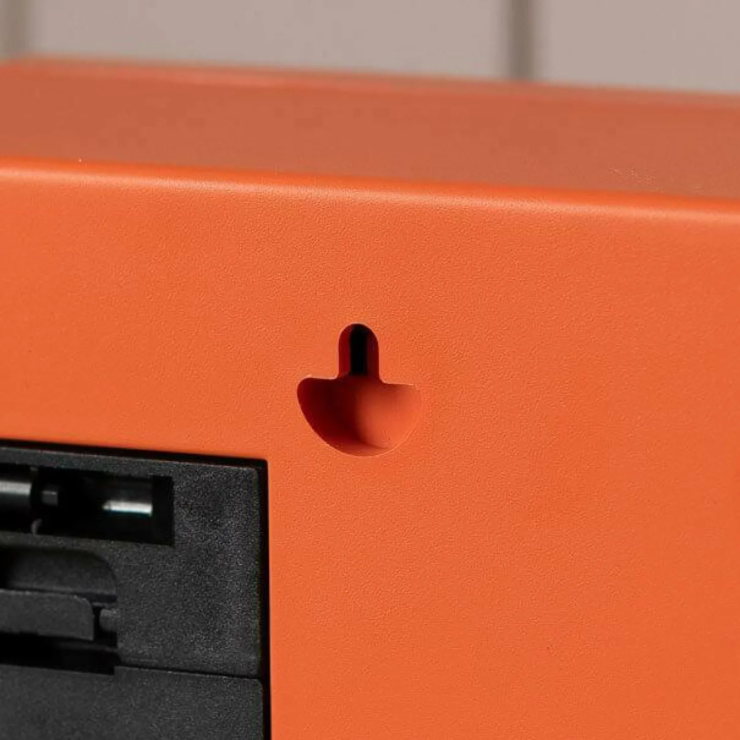 Orange Boxed Retro Flip Clock