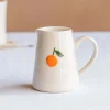 Orange Branch Motif Mini Jug