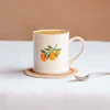 Orange Branch Motif Mug
