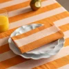 Orange Candy Stripe Napkin