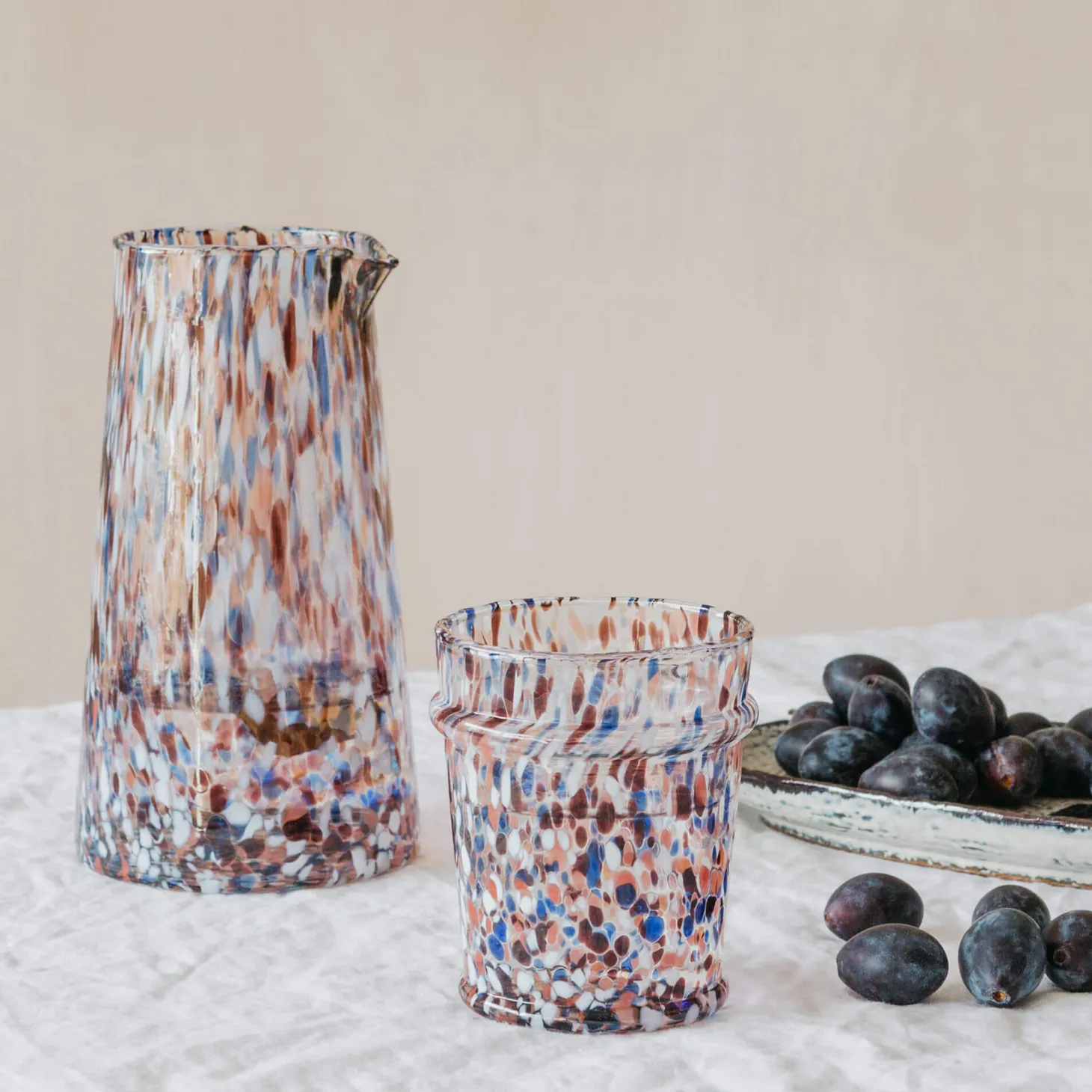 Orange Speckled Glass
