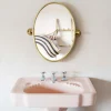 Otto Antique Gold Oval Tilting Mirror