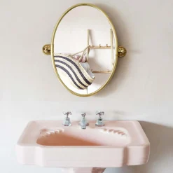 Otto Antique Gold Oval Tilting Mirror