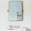 Otto Antique Gold Rectangular Tilting Mirror