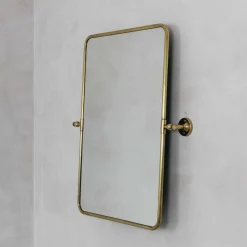 Otto Antique Gold Rectangular Tilting Mirror