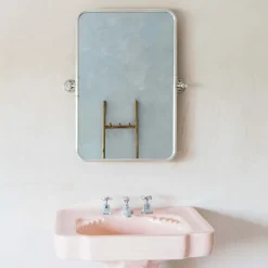 Otto Antique Silver Rectangular Tilting Mirror