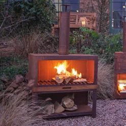 Outdoor Heater and Wood Store