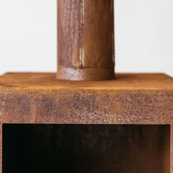 Oxidised Rust Log Burner