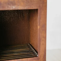 Oxidised Rust Log Burner
