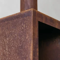 Oxidised Rust Log Burner