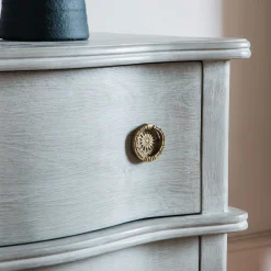 Oyster Two Drawer Bedside Table