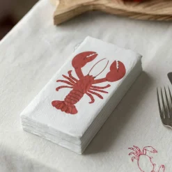 Pack of Sixteen Lobster Paper Napkins