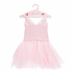 Pale Pink Crochet Dress - Ages 3-4 years
