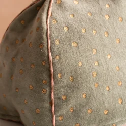 Pale Sage Velvet with Gold Dots Tea Cosy