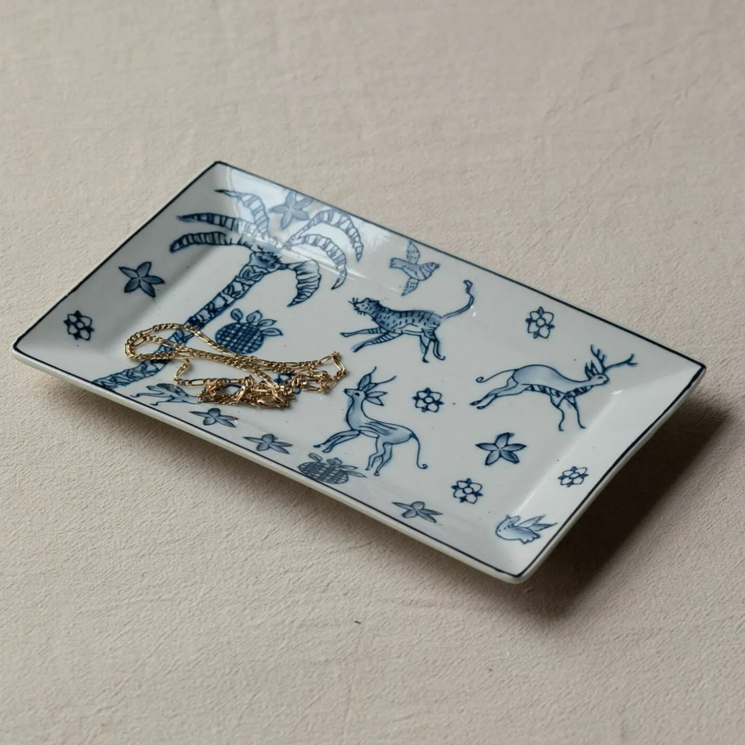 Paradise Rectangular Trinket Dish