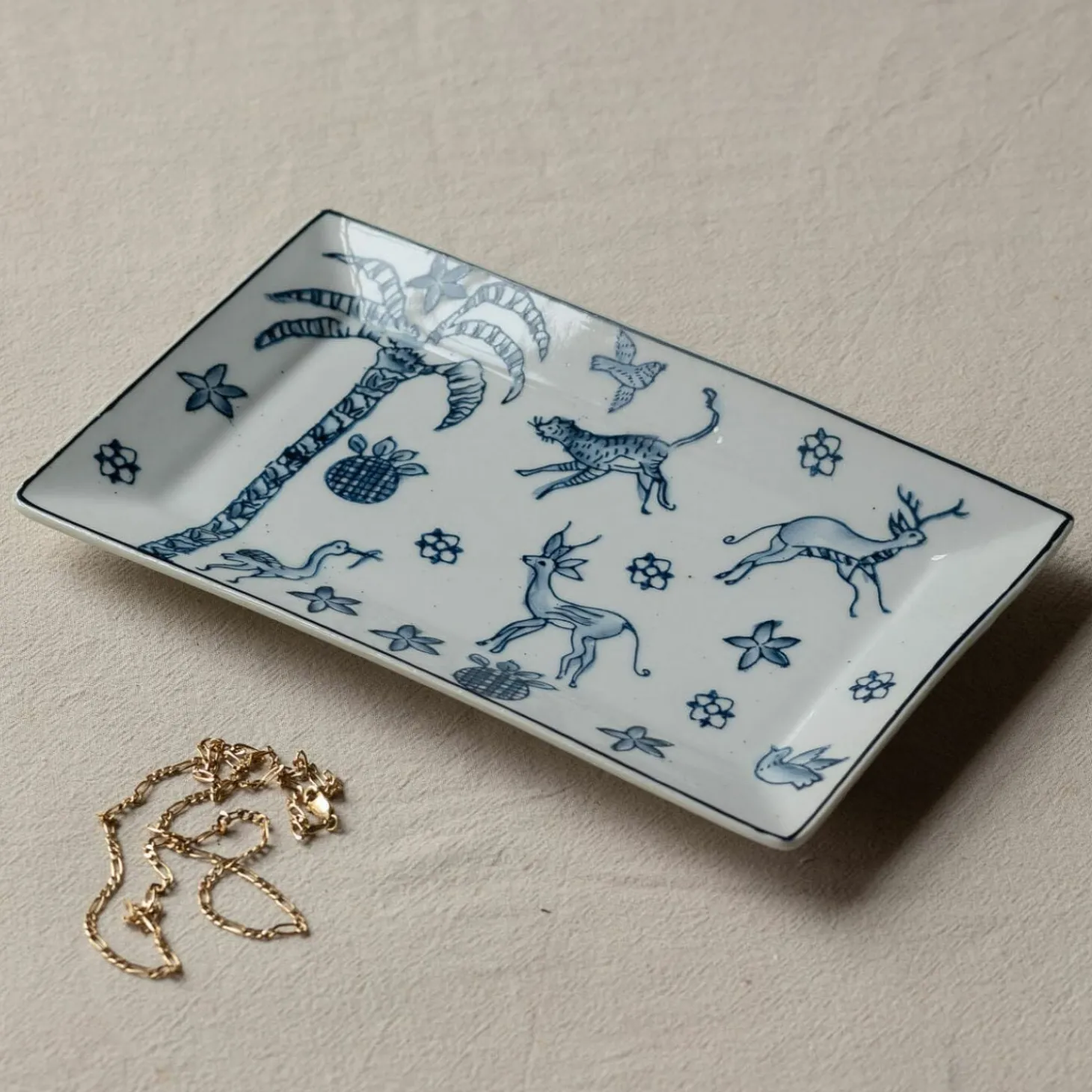 Paradise Rectangular Trinket Dish