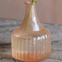 Peach Recycled Glass Vase