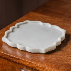 Petal Marble Decorative Trinket Plate
