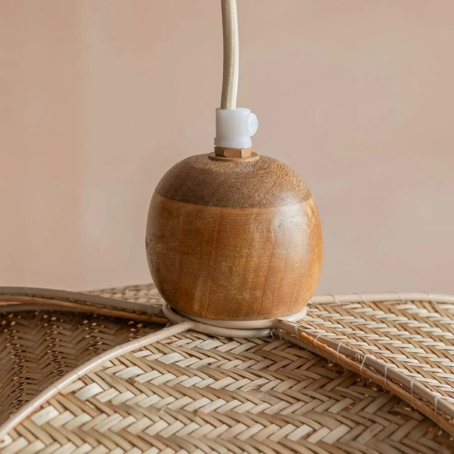 Petal Rattan Pendant Light