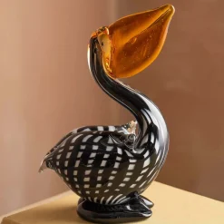 Peter the Pelican Glass Ornament