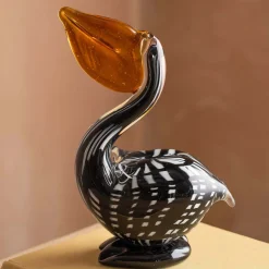 Peter the Pelican Glass Ornament