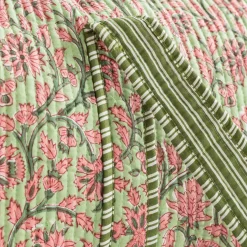 Pink & Green Floral Weekend Bag - Small