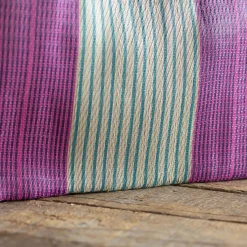 Pink & Purple Stripe Recycled Weekend Bag