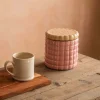 Pink Ceramic Cookie Jar
