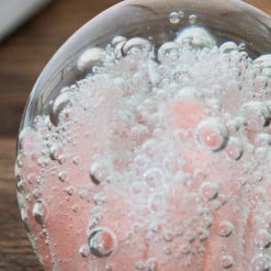 Pink Coral Glass Ornament