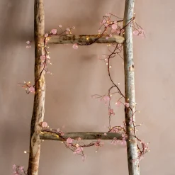 Pink Crystal Blossom String Lights