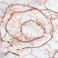 Pink Crystal Blossom String Lights