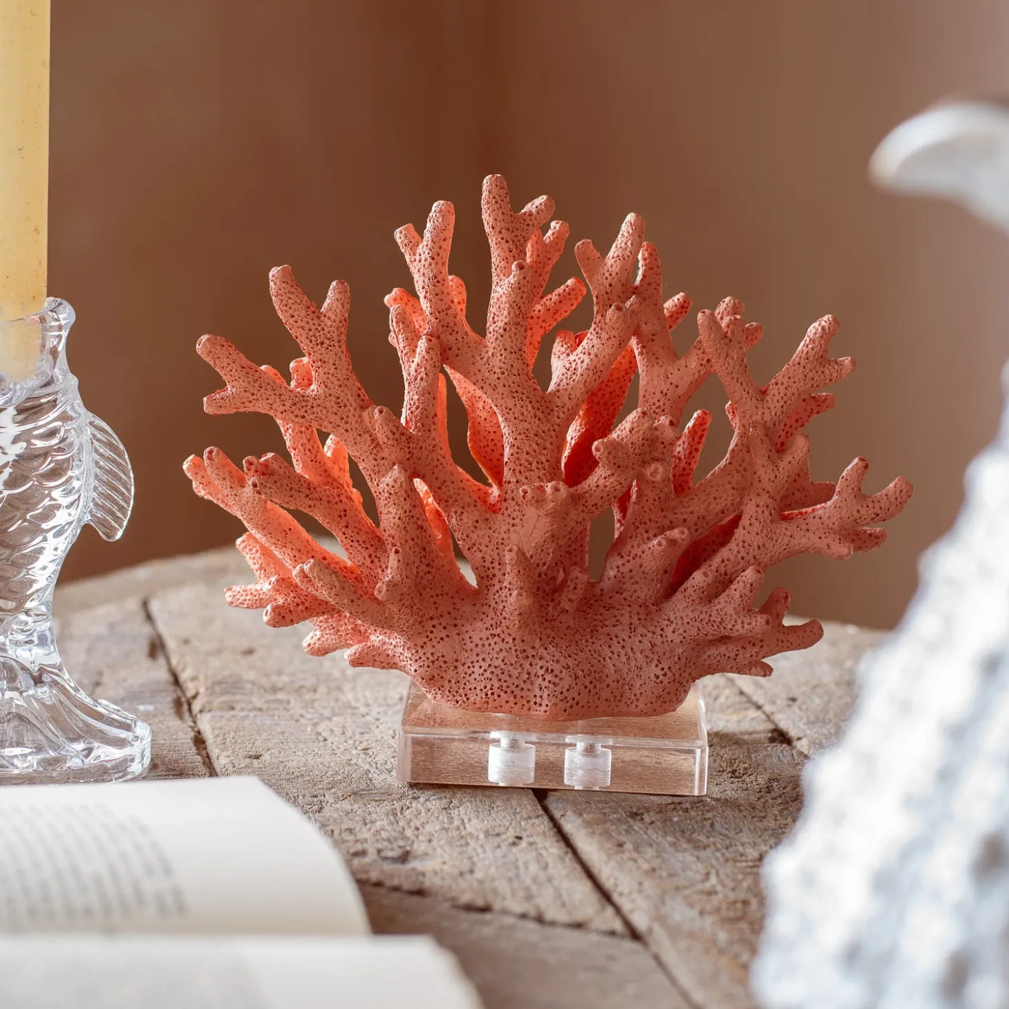 Pink Faux Coral Ornament