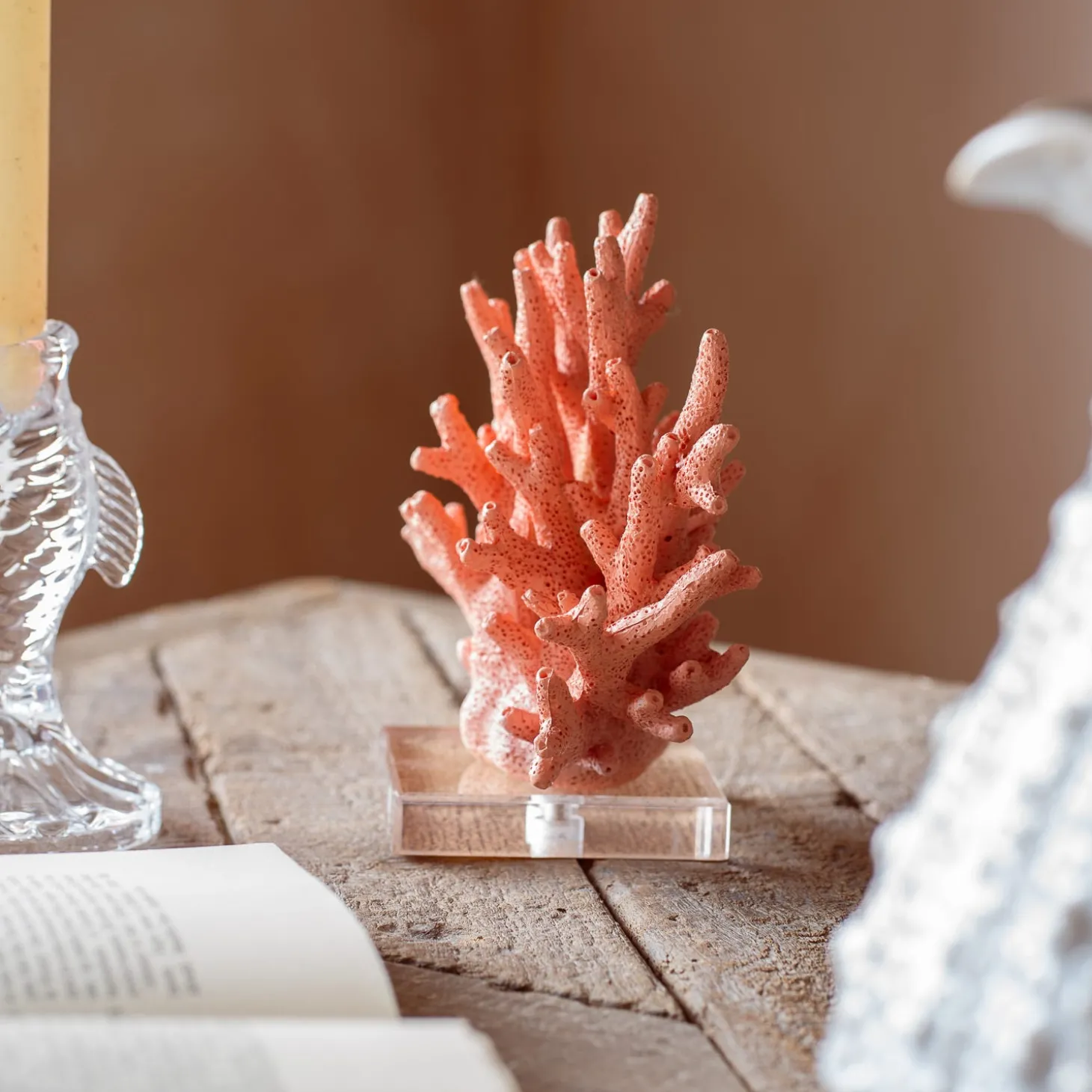 Pink Faux Coral Ornament