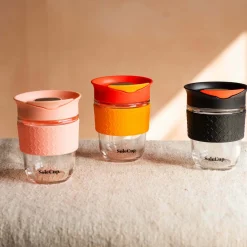 Pink Glass Travel Mug
