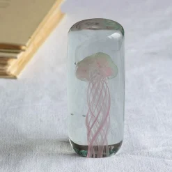 Pink Jellyfish Glass Ornament