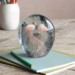 Pink Jellyfish Paperweight