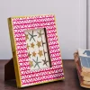 Pink Print Bone Frame