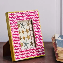 Pink Print Bone Frame