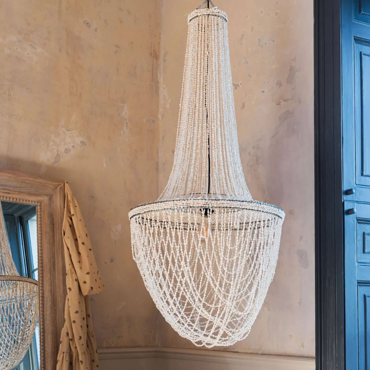 Rani Shell Beaded Lampshade