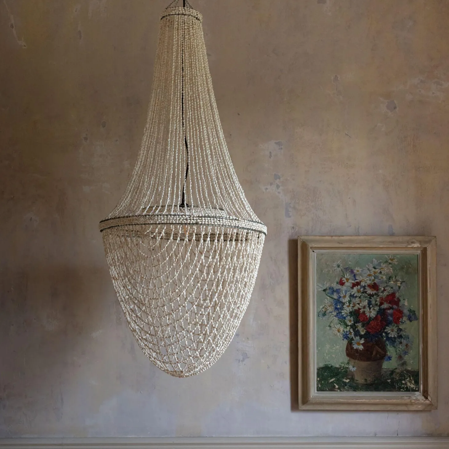 Rani Shell Beaded Lampshade