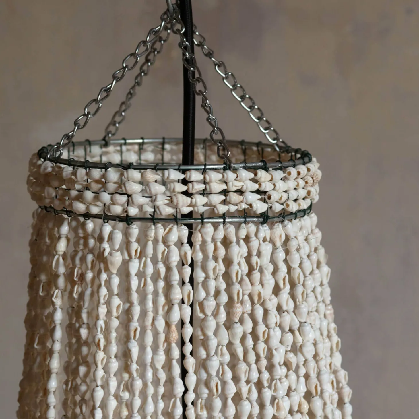 Rani Shell Beaded Lampshade