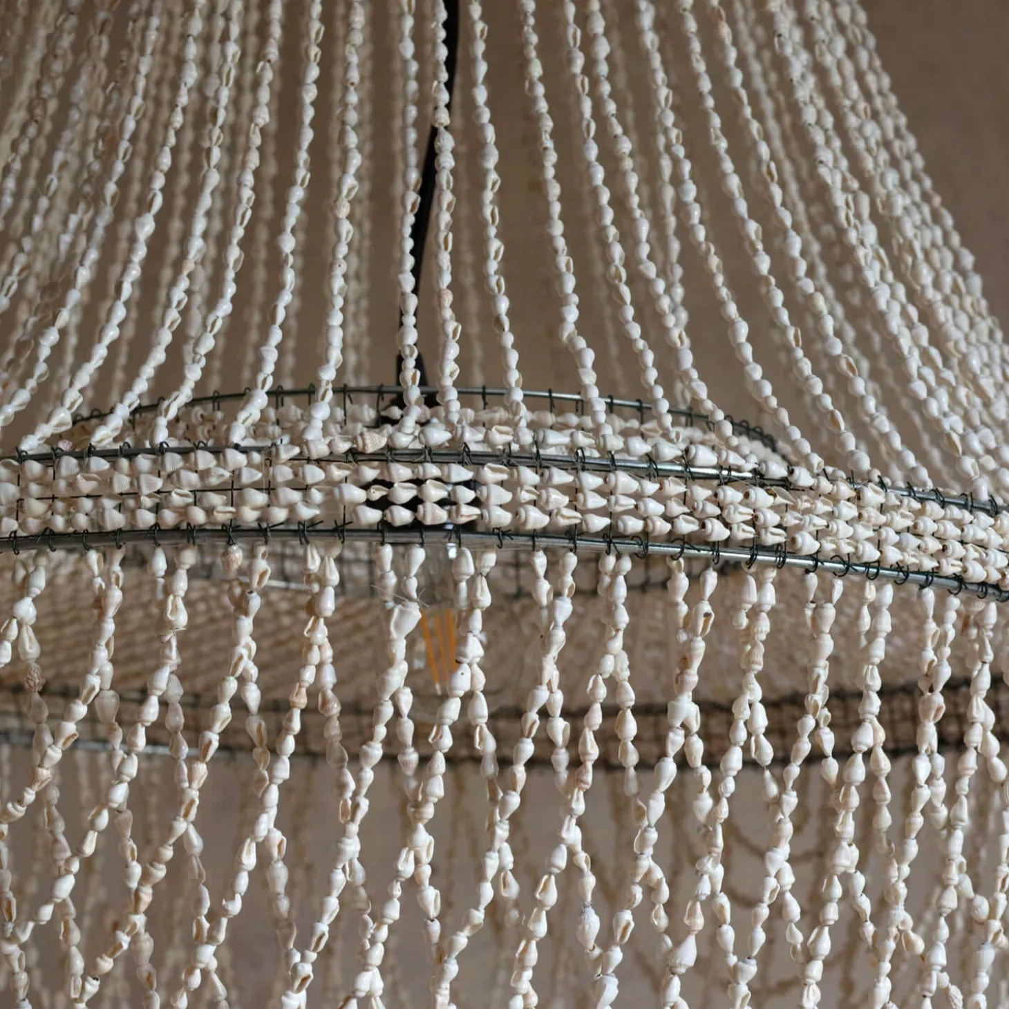 Rani Shell Beaded Lampshade