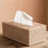 Rattan Rectangular Tissue Box Holder