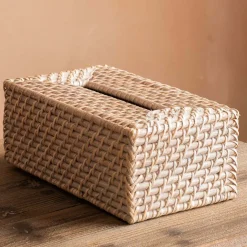 Rattan Rectangular Tissue Box Holder