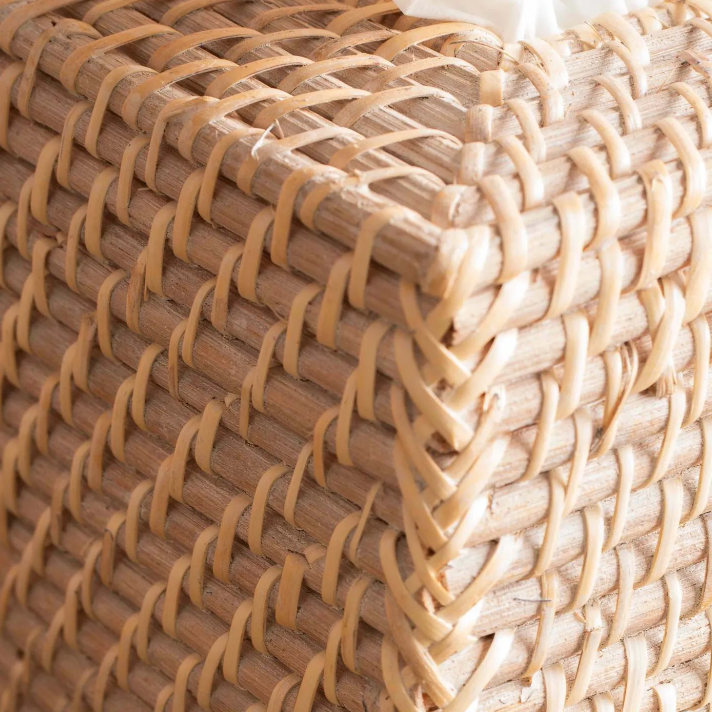 Rattan Rectangular Tissue Box Holder