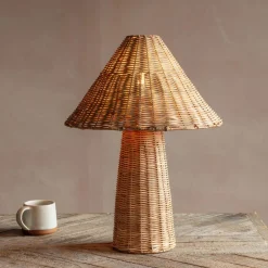 Rattan Table Lamp