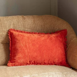 Rectangular Stonewashed Velvet Cushions