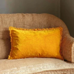 Rectangular Stonewashed Velvet Cushions
