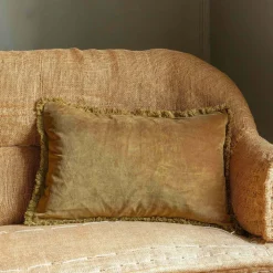 Rectangular Stonewashed Velvet Cushions