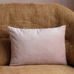 Rectangular Velvet and Linen Backed Cushions